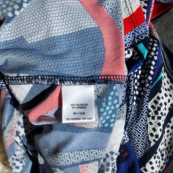 Sami & Jo Flutter Sleeve Blouse 3X Multicolor - Picture 7 of 7